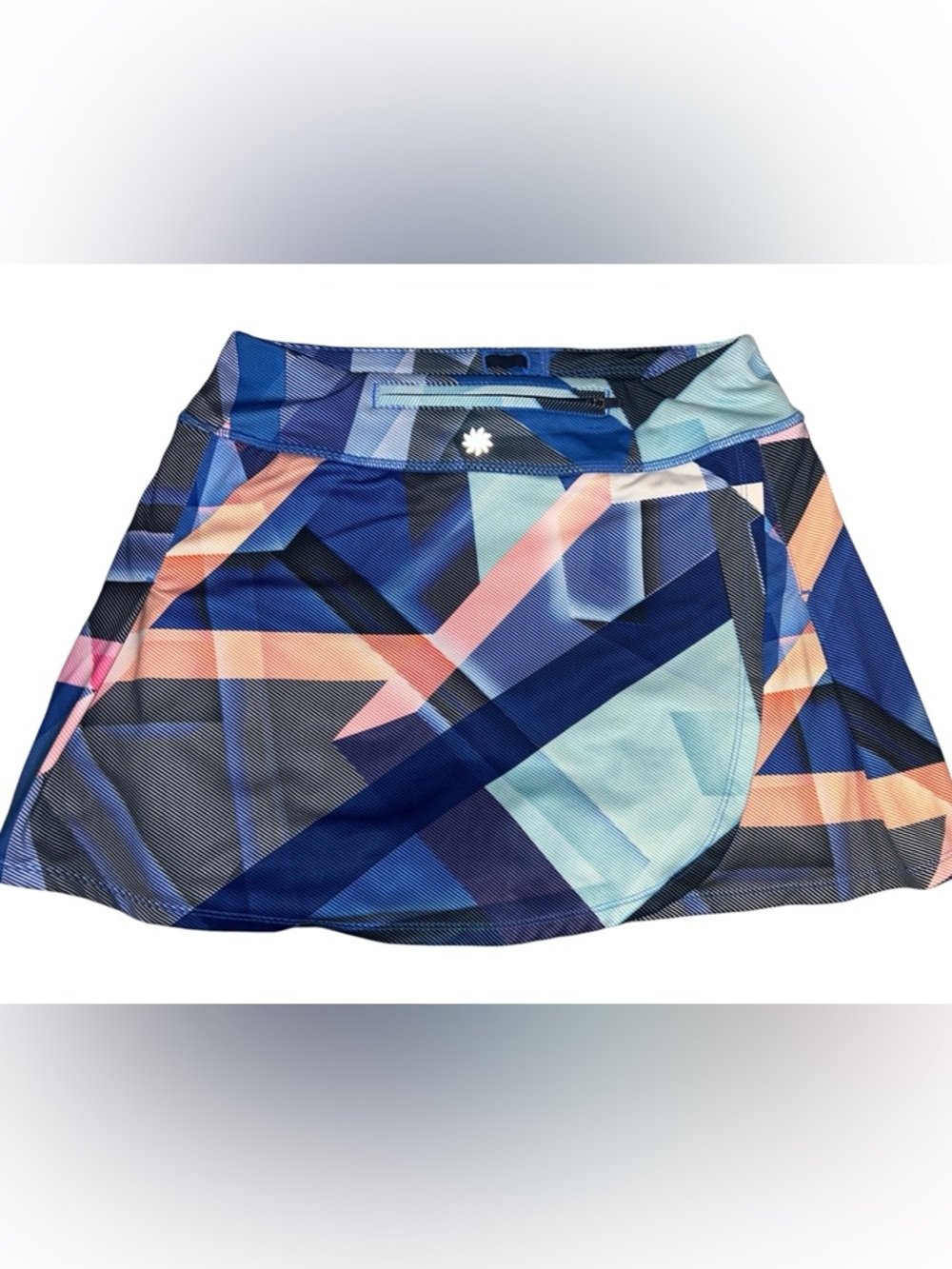 Athleta Electric Geo Speed Skort Athleisure Luxe Women’s Small Exercise Work Out - Picture 2 of 6
